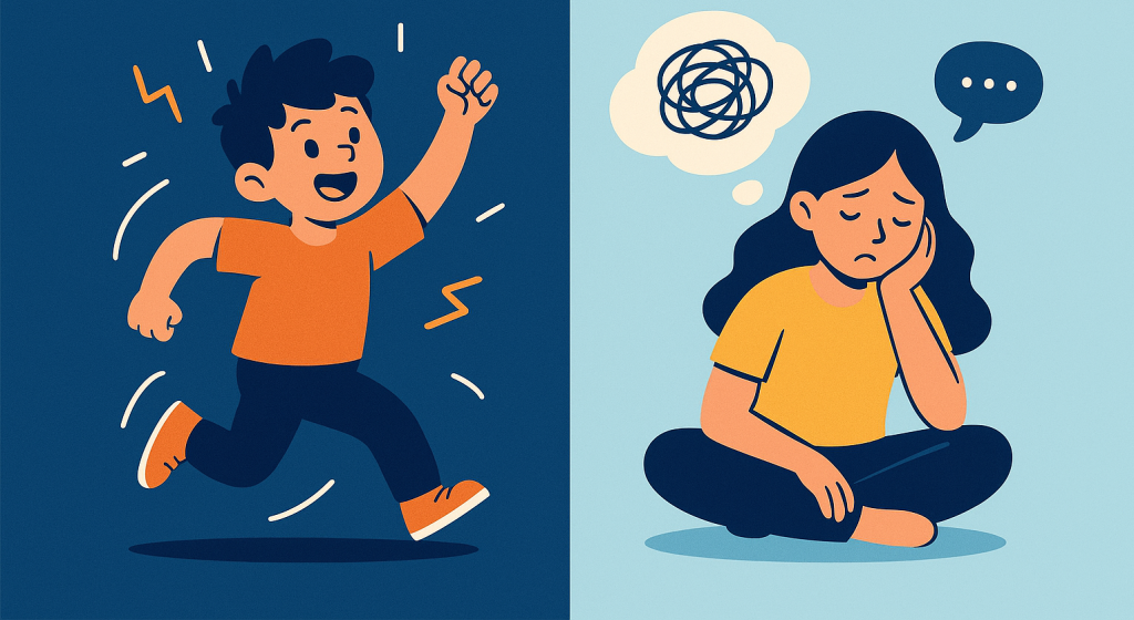 تفاوت بیش فعالی با نقص توجه